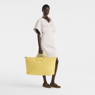 Le Pliage One Bolsa de viaje XL , Lona reciclada - Limon Verde