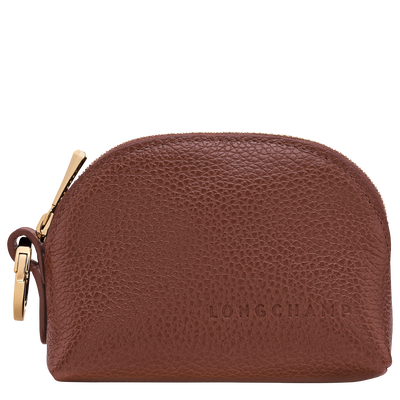 Le Foulonné Coin purse , Coffee - Leather