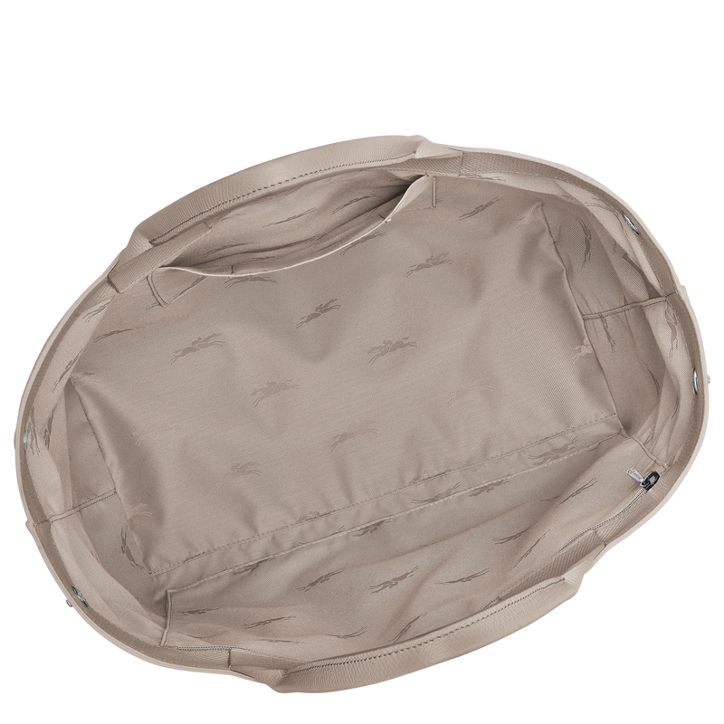 Borsa con manico L Le Roseau , Pelle - Argilla  - View 5 of  6