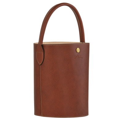 pure S Bucket bag Brown Leather Longchamp US
