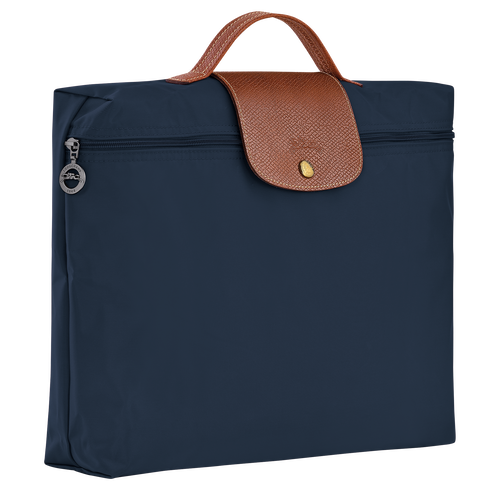 Le Pliage Original S Briefcase , Navy - Recycled canvas - View 3 of  6