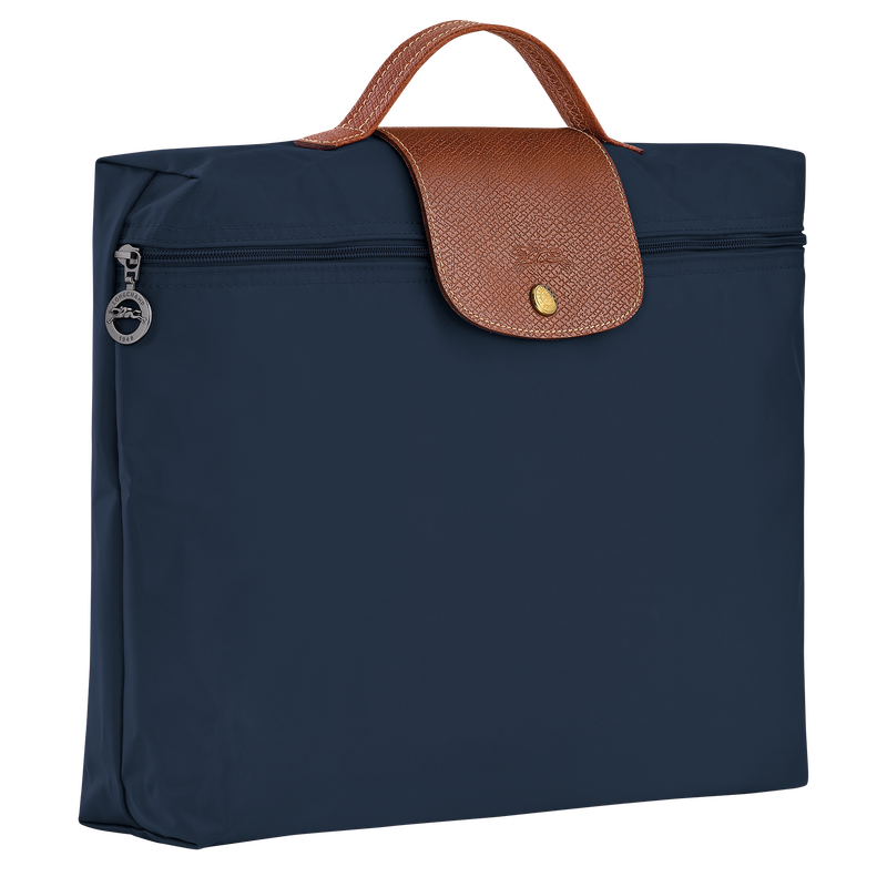 Le Pliage Original S Briefcase , Navy - Recycled canvas  - View 3 of  5