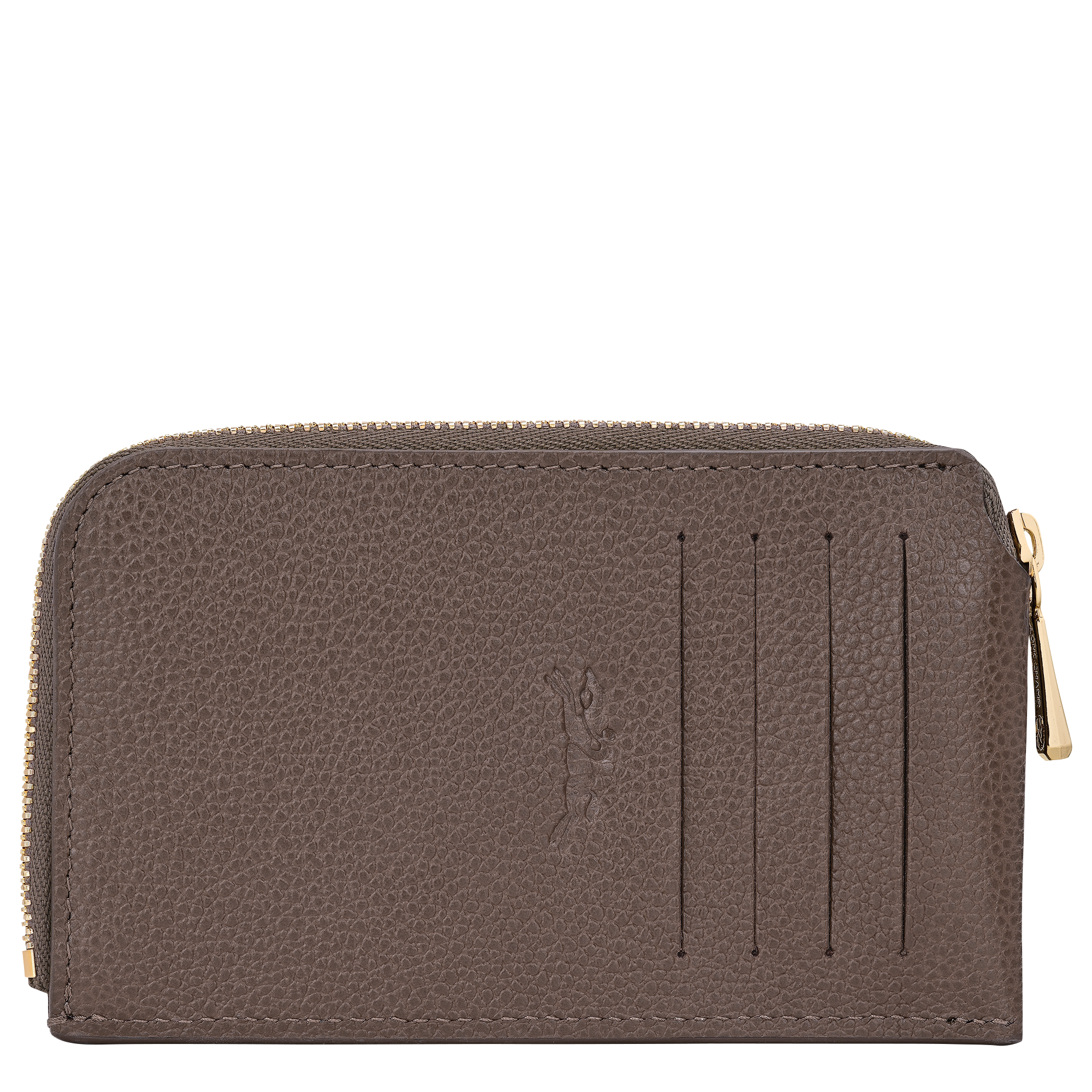 Card holder, Taupe - View 2 of 
        2 - zoom in Le Foulonné Card holder, Taupe