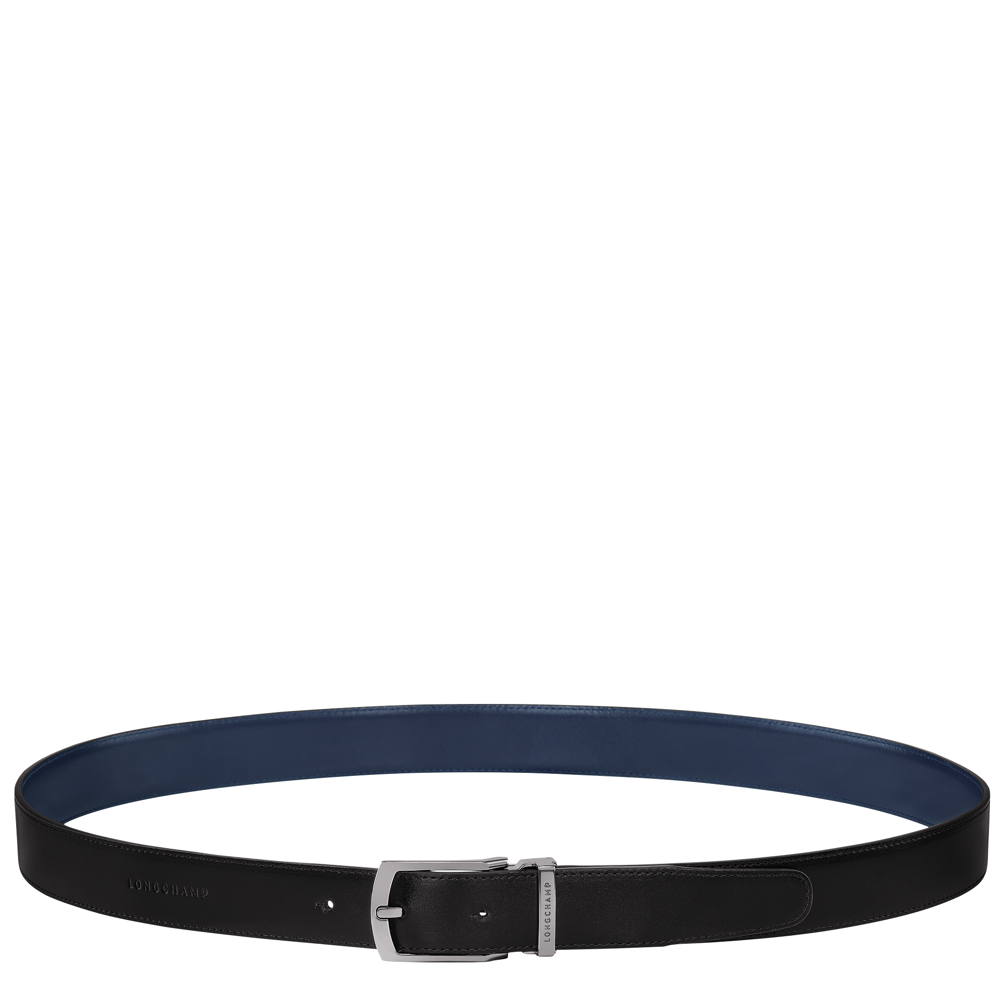 Delta Box Men's belt, Black/Navy