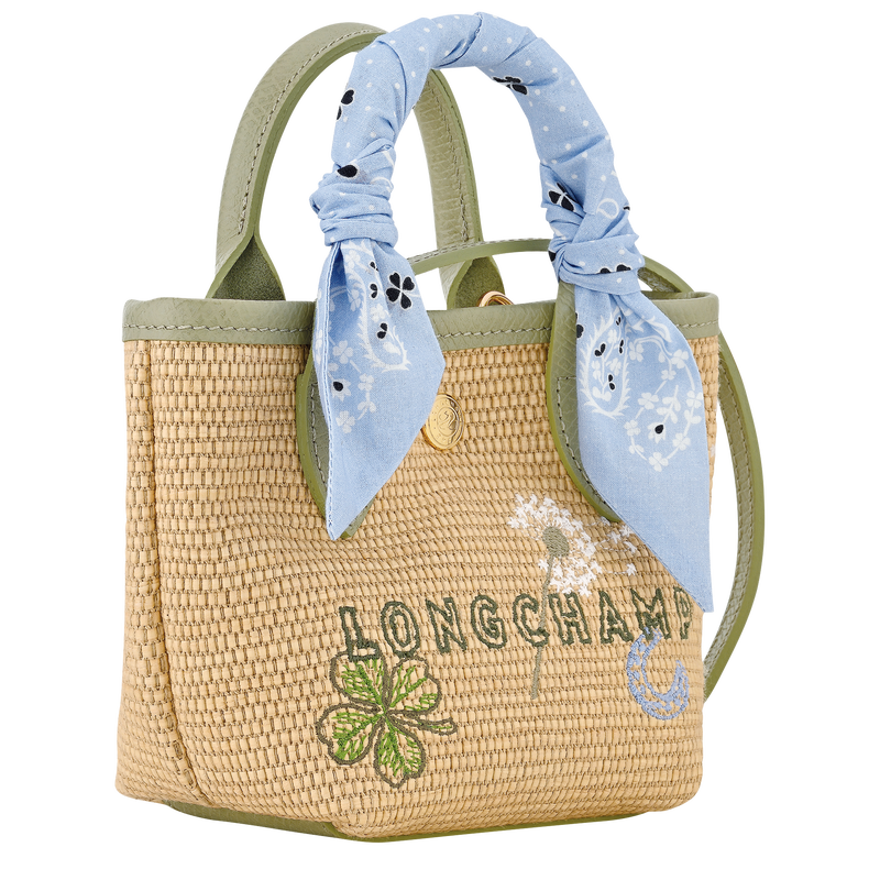 Le Pliage Collection XS Basket bag , Almond Green - Canvas  - View 3 of  7