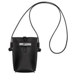 Le Roseau Phone case , Black - Leather