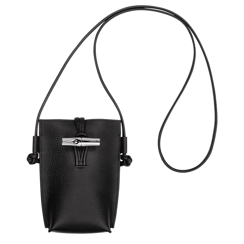 Capa para telem&oacute;vel Le Roseau , Pele - Preto  - Vista 1 de  6