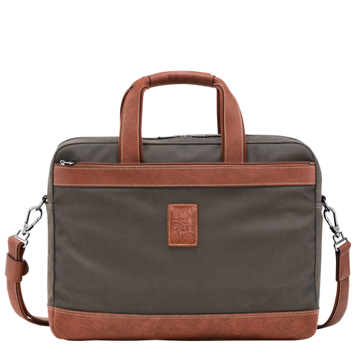 Boxford L Briefcase , Brown - Canvas - View 1 of  5