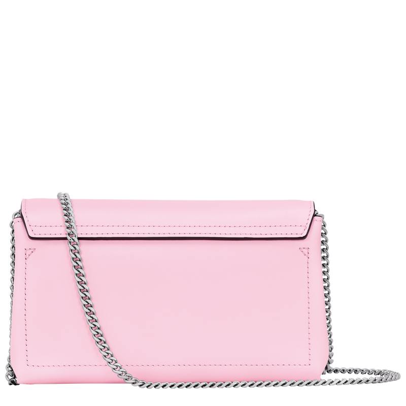 Roseau Clutch , Pink - Leather  - View 4 of  6