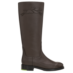 Candice Flat boots , Mocha - Leather