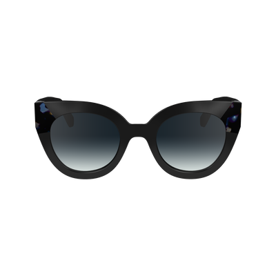 null Sunglasses, Black/Blue Havana