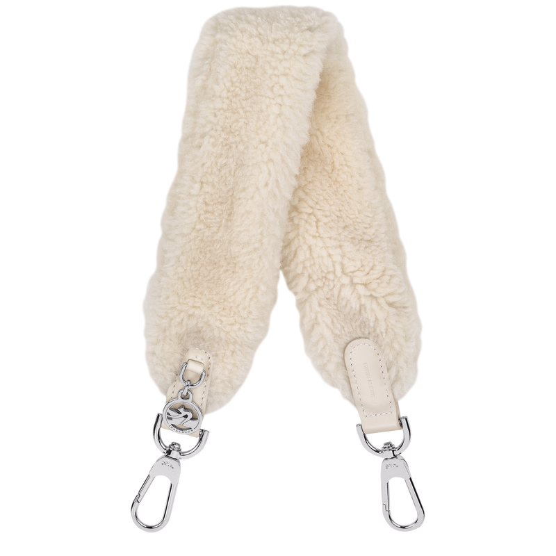 Schulterriemen Le Pliage Xtra , Leder - Ecru  - Ansicht 1 von 1