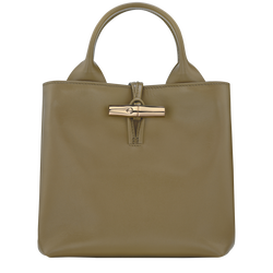 Le Roseau S Handbag , Olive - Leather