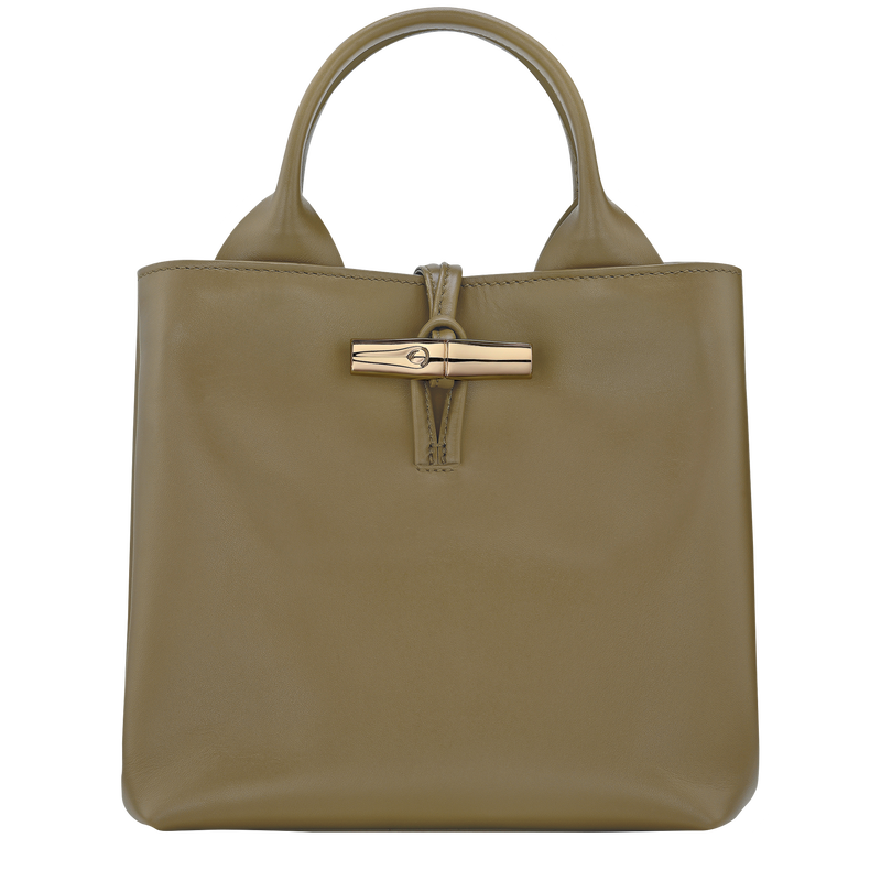 Sac à main S Le Roseau , Cuir - Olive  - Vue 1 de 7