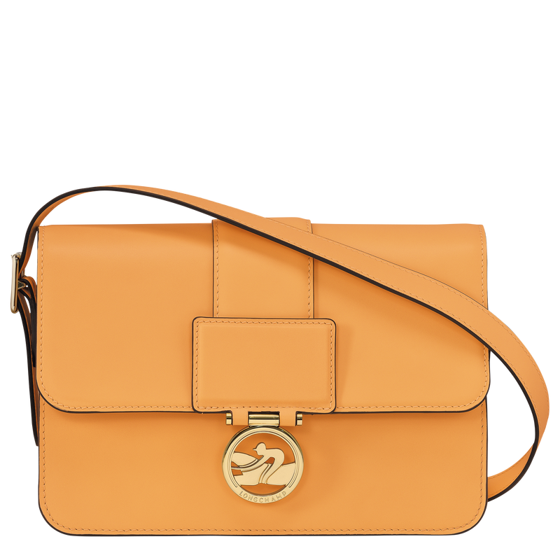 Box-Trot M Crossbody bag , Apricot - Leather  - View 1 of  6