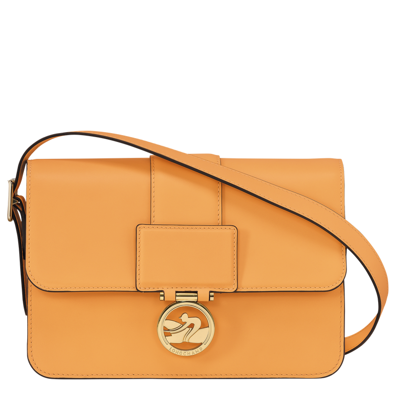 Box-Trot M Crossbody bag , Apricot - Leather  - View 1 of  6
