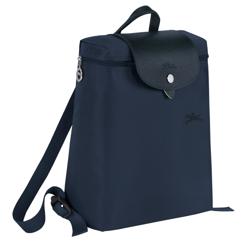 Le Pliage Green Backpack , Navy - Recycled canvas  - View 2 of 4