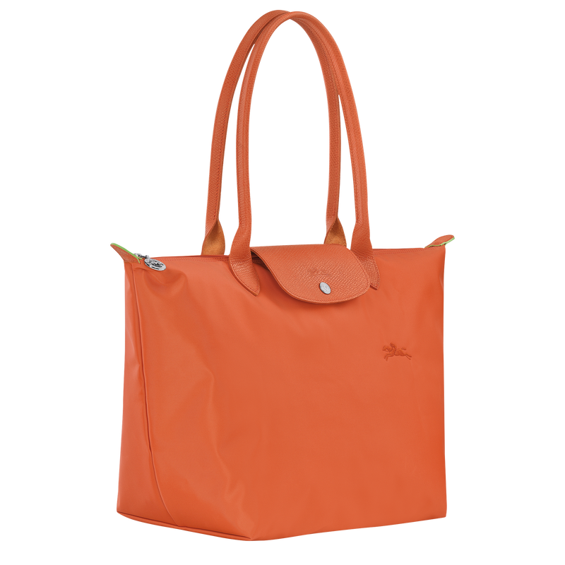 Le Pliage Green L Tote bag , Carot - Recycled canvas  - View 3 of 6