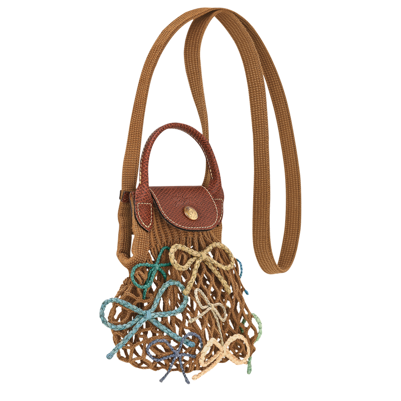 Le Pliage Collection 메시 백 , 토바코(황갈색) - 캔버스  - 3 이미지 보기 4