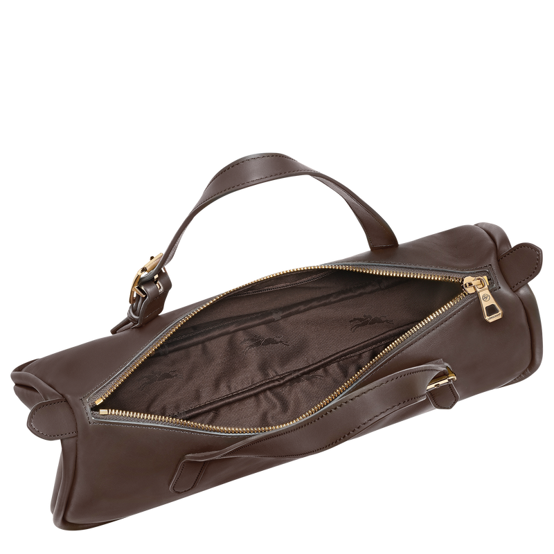 Borsa da spalla L Looong , Pelle - Moka  - View 5 of  6