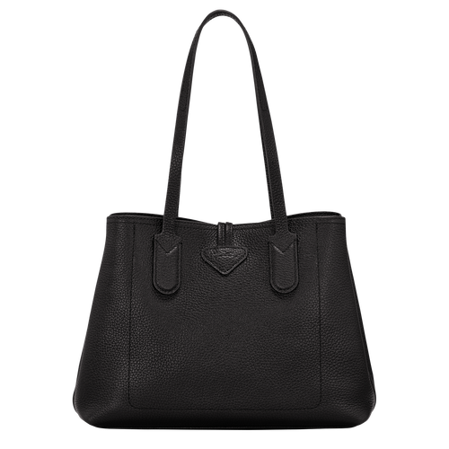 Le Roseau Essential M Tote bag , Black - Leather - View 4 of  5