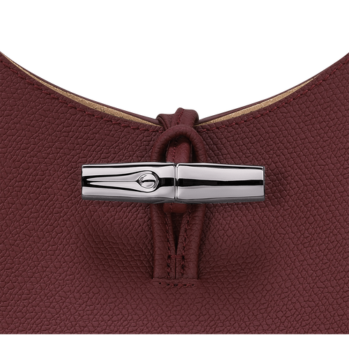 Roseau M Hobo bag , Plum - Leather - View 6 of  6