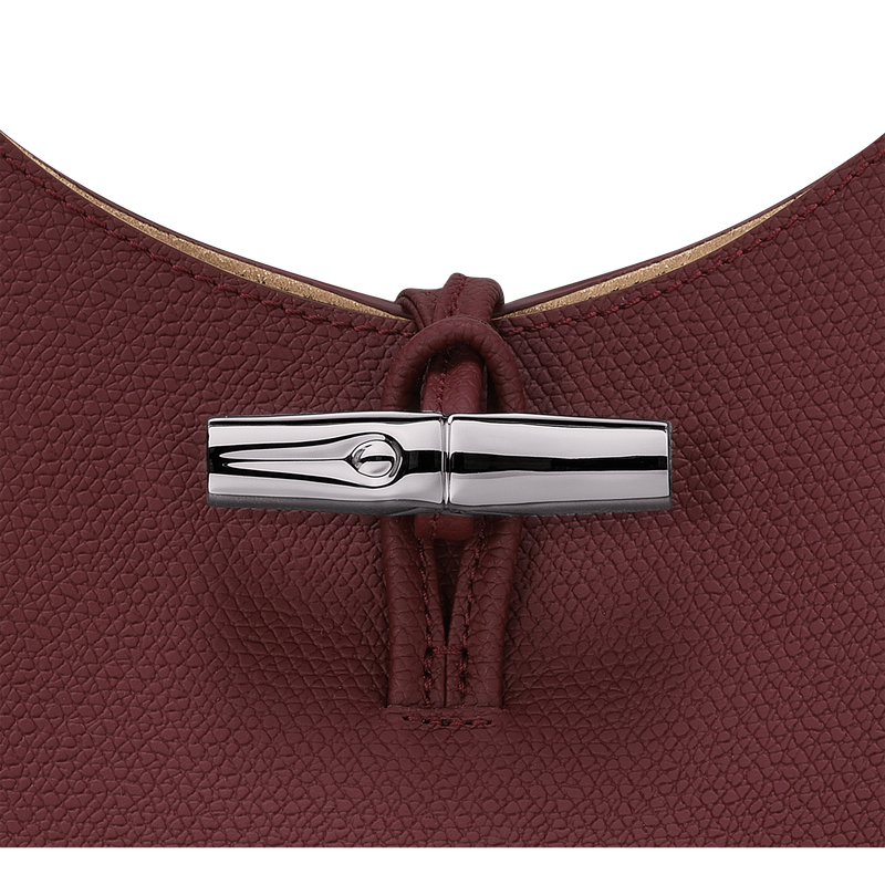 Roseau M Hobo bag , Plum - Leather  - View 6 of  6