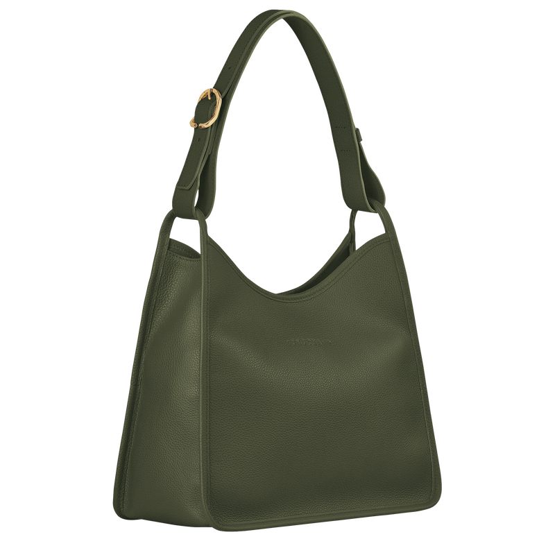 Le Foulonné M Hobo bag , Khaki - Leather  - View 3 of 4