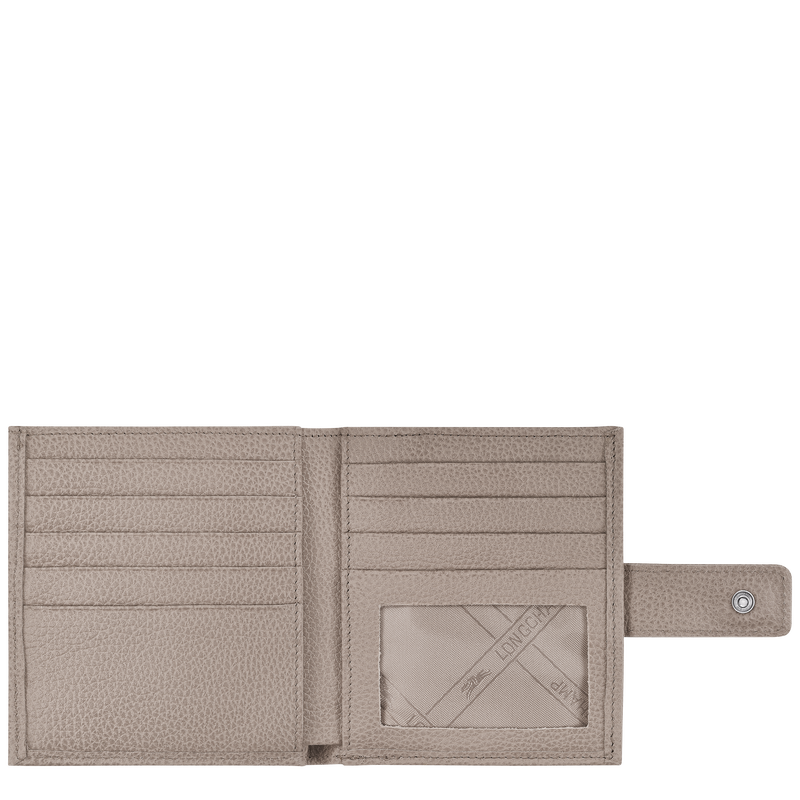Le Foulonné Compact wallet , Turtledove - Leather  - View 2 of 2