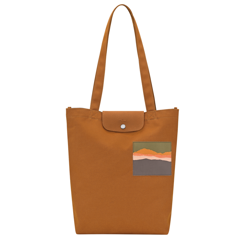 Caroline H&eacute;lain x Longchamp M Tote bag , Caramel - Canvas  - View 1 of 5