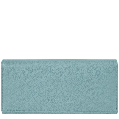 Le Foulonné Continental wallet, Eucalyptus