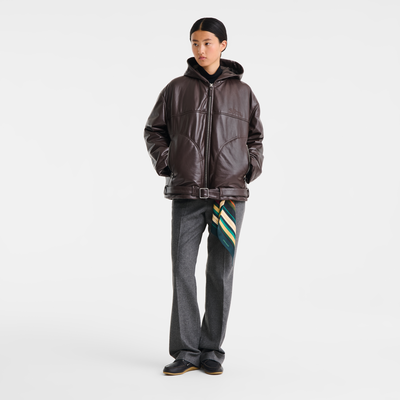 Blouson , Cuir - Moka