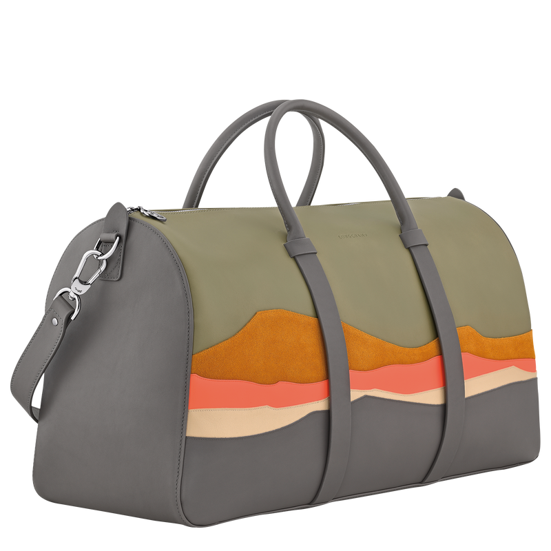Caroline H&eacute;lain x Longchamp XL Travel bag , Mineral - Leather  - View 2 of 3