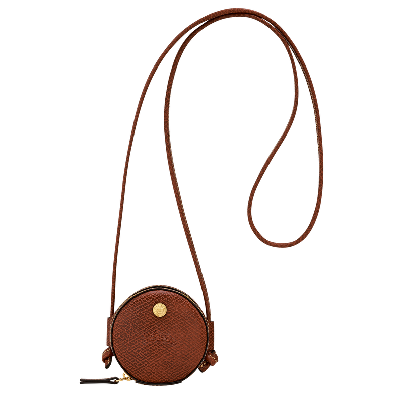 &Eacute;pure Coin purse with cord , Brown - Leather  - View 1 of  3