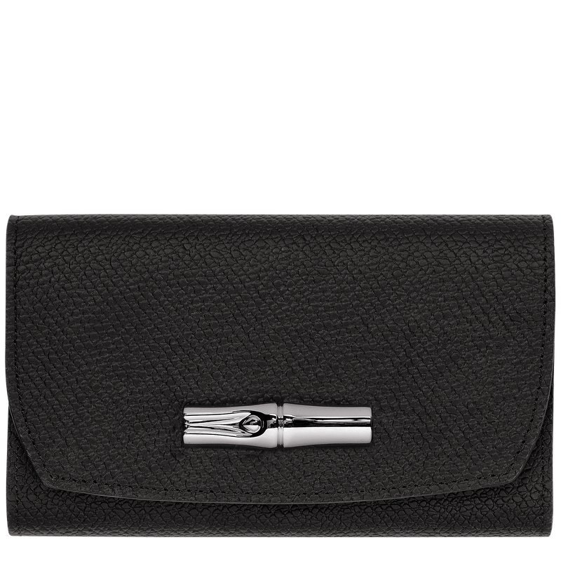 Roseau Wallet , Black - Leather  - View 1 of 3