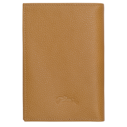 Le Foulonné Passport cover , Nutmeg - Leather