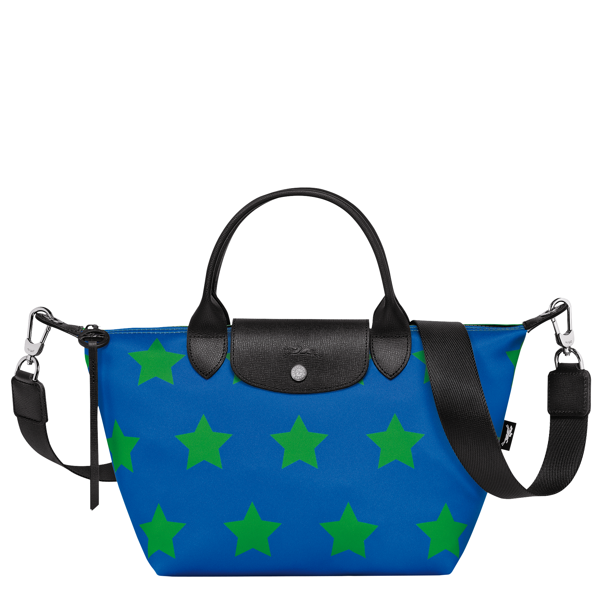 Le Pliage Collection Handbag S, Cobalt/Lawn