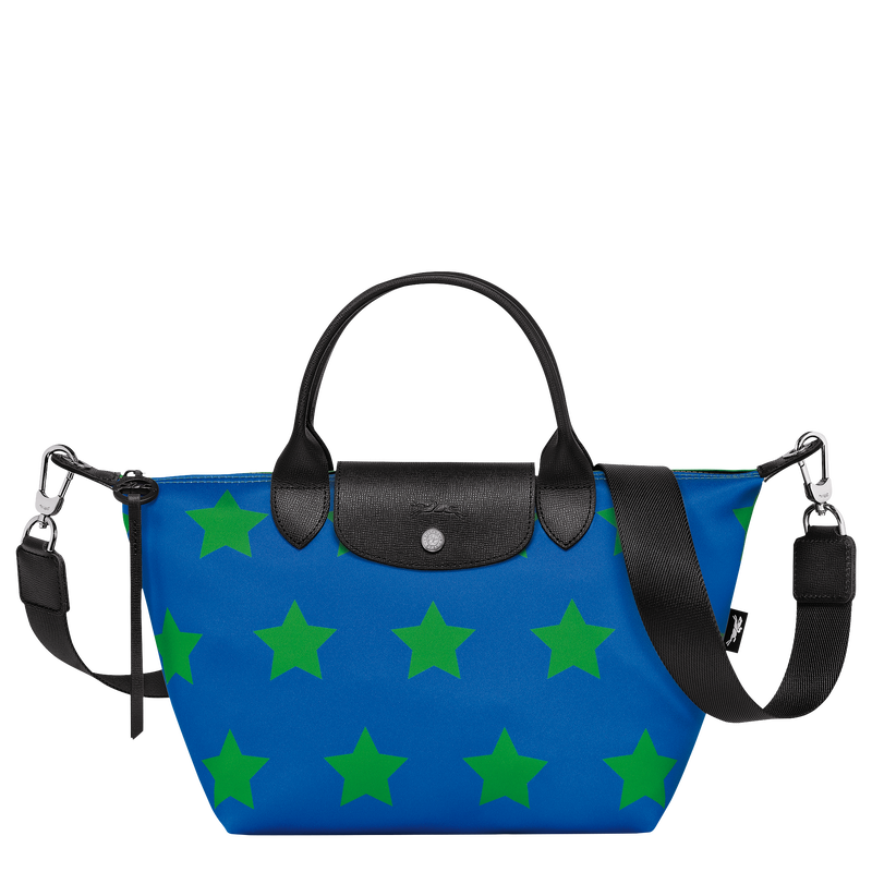 Le Pliage Collection S Handbag , Cobalt/Lawn - Canvas  - View 1 of  4