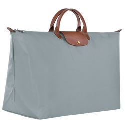 Le Pliage Original 旅行袋 M , 鋼灰色 - 再生帆布