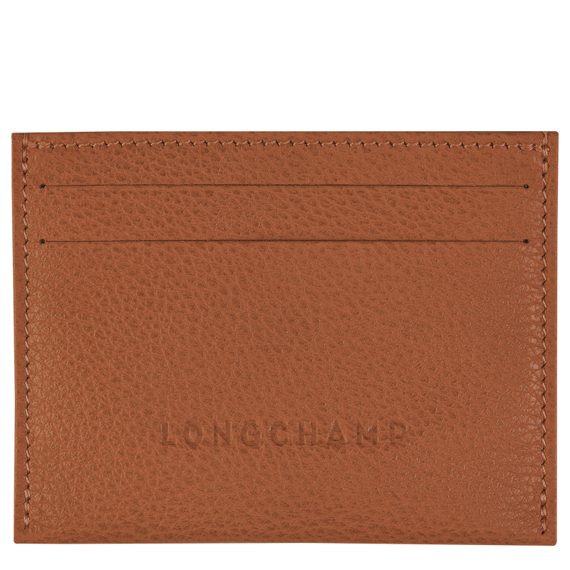 Le Foulonné Cardholder , Caramel - Leather  - View 1 of 3