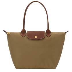 Le Pliage Original M Tote bag , Olive - Recycled canvas