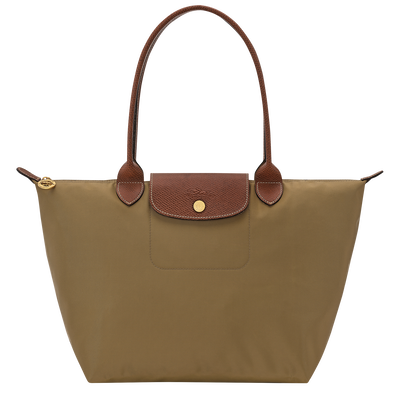 Le Pliage Original M Tote bag , Olive - Recycled canvas