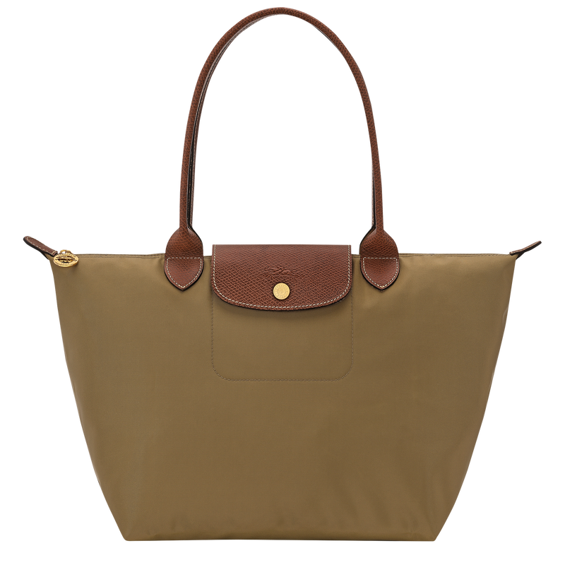 Le Pliage Original M Tote bag , Olive - Recycled canvas  - View 1 of 6