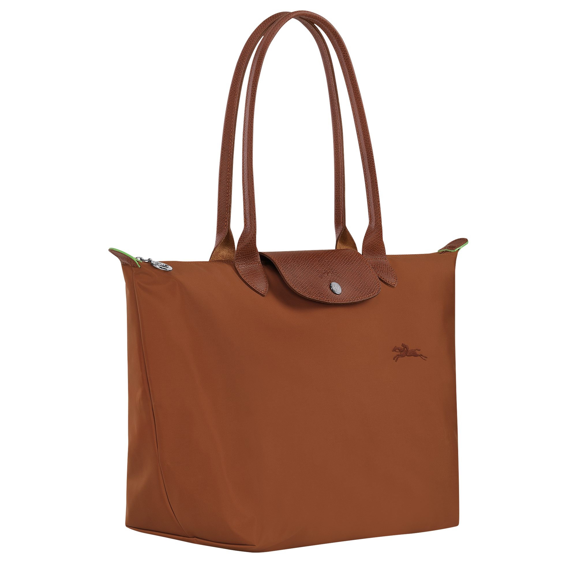 Le Pliage Green Tote bag L, Cognac