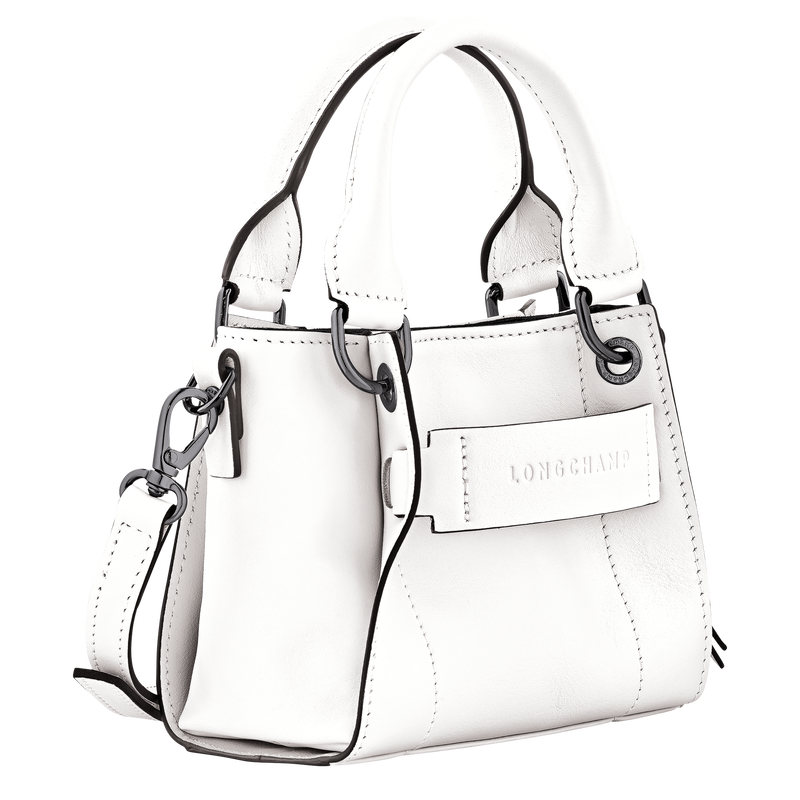 Longchamp 3D XS Handbag , White - Leather  - View 3 of  5