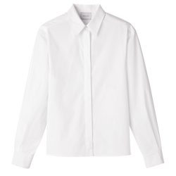 Camisa , Popelina - Blanco