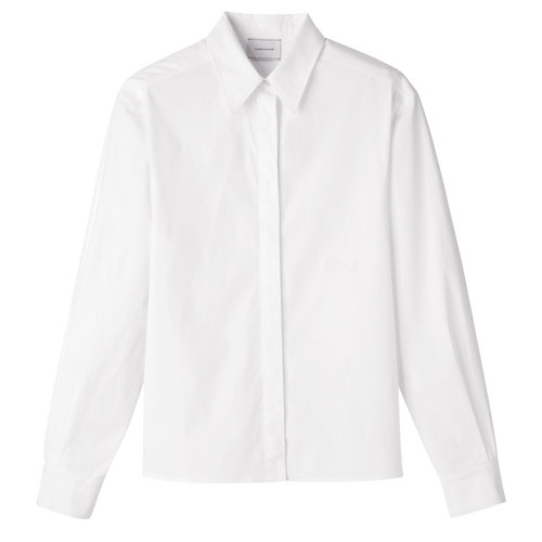 Shirt , White - Popelin - View 1 of  4