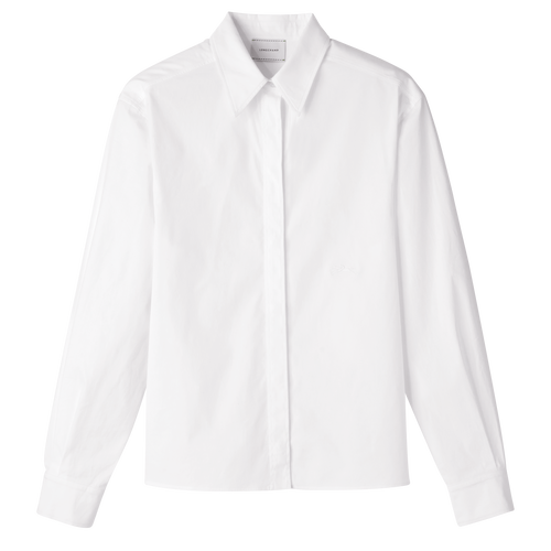 Shirt , White - Popelin - View 1 of  4