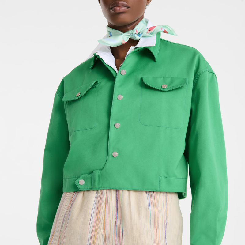 Blouson , Coton - Menthe  - Vue 3 de 3