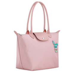Le Pliage CNY M Shoulder bag , Pink - Canvas